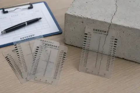 裂缝宽度卡识别图