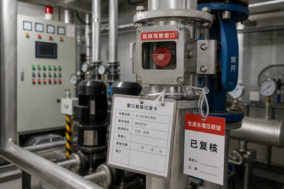 生活水增压联锁窗口复核组件实拍参考图