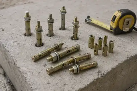膨胀螺栓和后置锚栓识别图