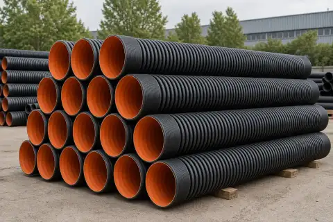 HDPE 双壁波纹管示意图