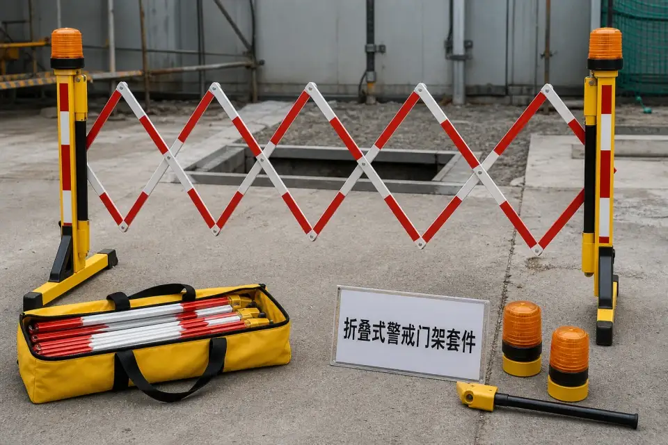 吊装区激光警戒线套件实拍参考图