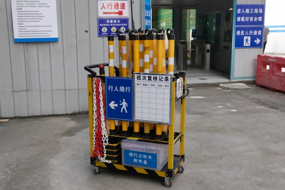 便携行人绕行立柱车班次复核套件实拍参考图