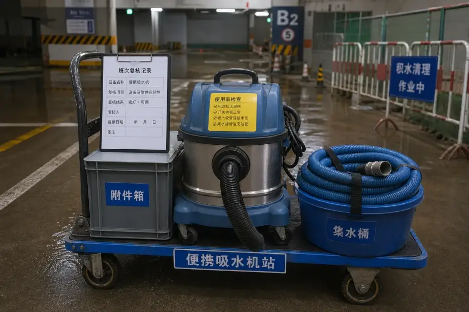 便携吸水机站班次复核套件实拍参考图