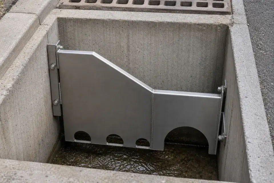 雨水口溢流旁通导流板实拍参考图