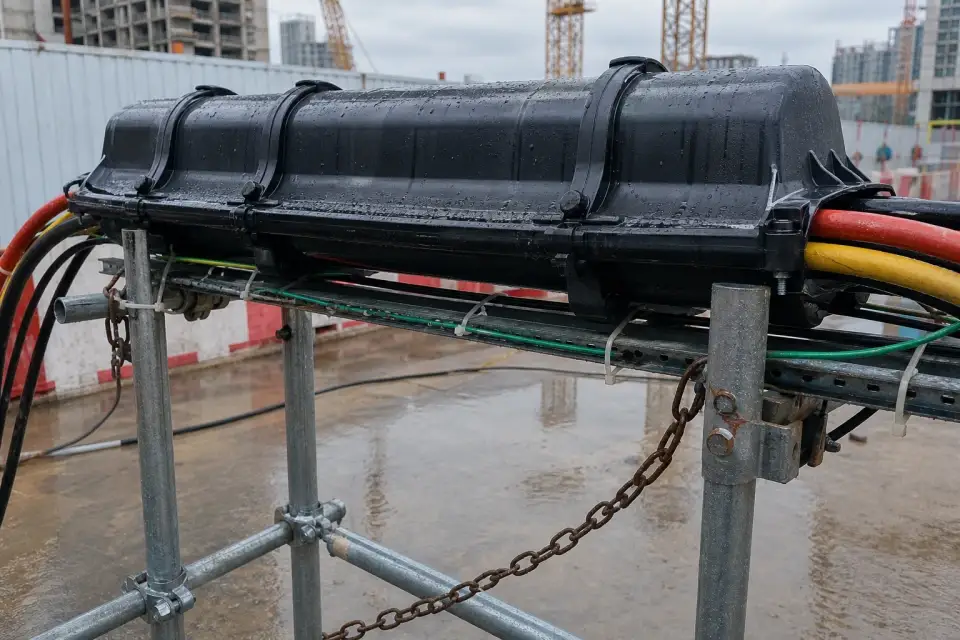临电接头雨罩复封复签标签套件实拍参考图