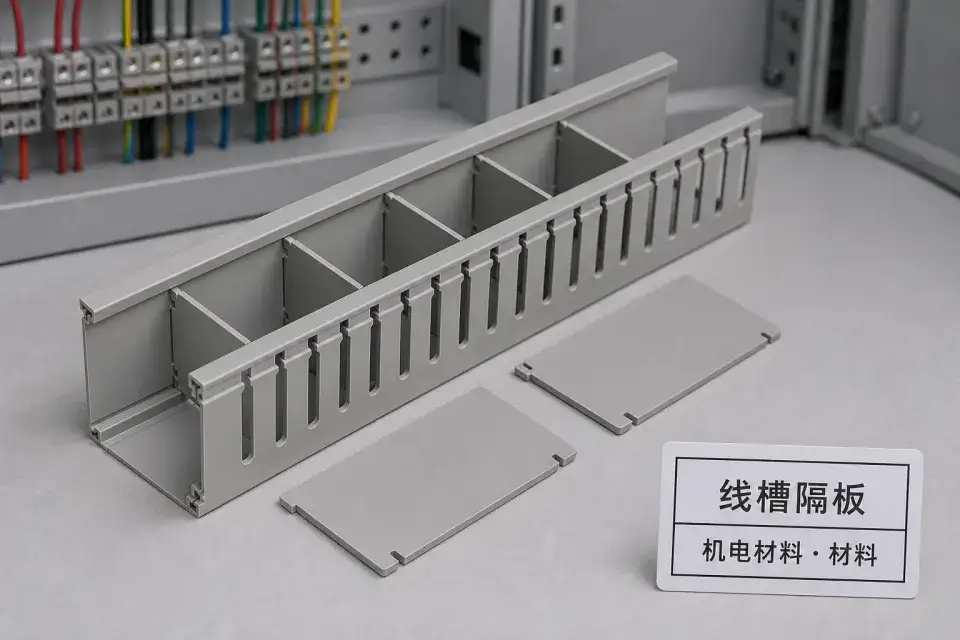 线槽隔板分路安装实拍参考图