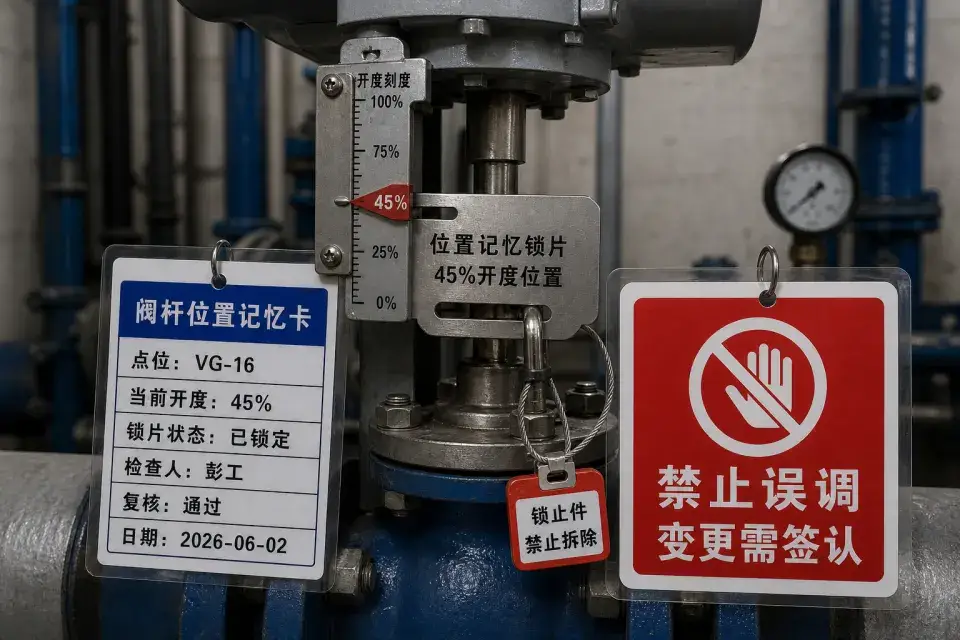 阀杆位置记忆锁片组件实拍参考图